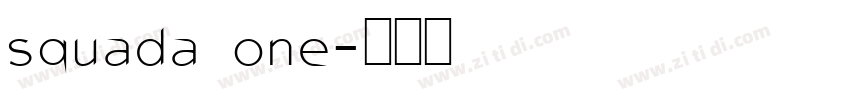 squada one字体转换